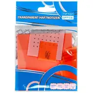 Spirit: Prosojna oranžna samolepilna stranska oznaka 75x75mm