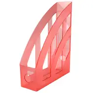 Spirit: Rdeč prozoren nosilec za dokumente 7,5x31,5x24,5 cm