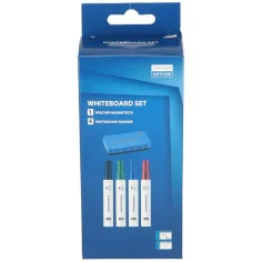 Spirit: komplet 4+1 markerjev za belo tablo z brisalcem