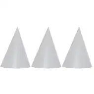 Srebrni party klobuk, komplet 6 kosov