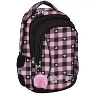 St.Right rožnato-črna šolska torba z vzorcem src, nahrbtnik BP26 39x27x17 cm