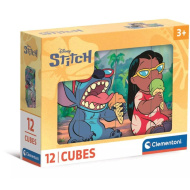 Stitch 12-delni komplet pravljčnih kock - Clementoni