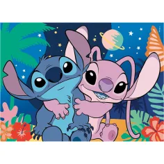 Stitch 2 v 1, 24-delni puzzle in pobarvanka 35x25 cm - Lisciani slika 2