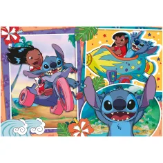 Stitch 2 v 1, 250-delni puzzle in pobarvanka 50x35 cm - Lisciani slika 2