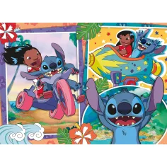 Stitch 2-v-1 60-delni Eco puzzle in pobarvanka 70x50 cm - Lisciani slika 2