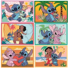 Stitch 6-delni komplet pravljicnih kock - Clementoni slika 2