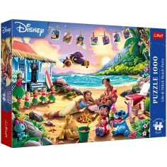 Stitch na plaži 1000-delna Premium Plus sestavljanka - Trefl
