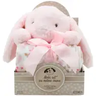 SweetDreams: Odeja in plišasti zajček v rožnati barvi