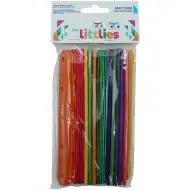 The Littlies: Barvne lesene ustvarjalne palčke, set 40 kosov