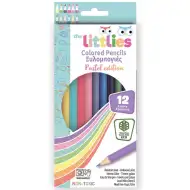The Littlies: Pastelni komplet 12 barvic brez lesa