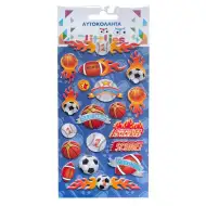 The Littlies: Športni 3D puhasti nalepke, komplet 10x22 cm