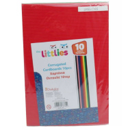 The Littlies barvni valovit papir, 10-delni paket, A4