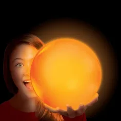 Tiny Glowzilla Wubble svetleča neonska mehurčkasta žoga oranžne barve 30 cm slika 2