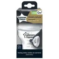 Tommee Tippee: Closer To Nature prozorna steklenička za dojenčke 260 ml (0 mesecev+)