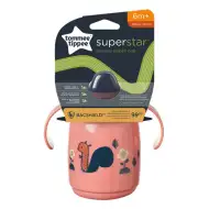 Tommee Tippee: Superstar lonček za pitje rožnate barve 300 ml (6 mesecev+)