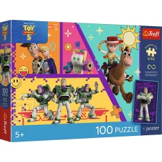 Toy Story 100-delna UFT sestavljanka s posterjem - Trefl