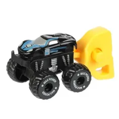 Turbo Racers Monster Truck presenečenje z majhnim avtomobilom in izstreljevalcem 1 kos slika 2