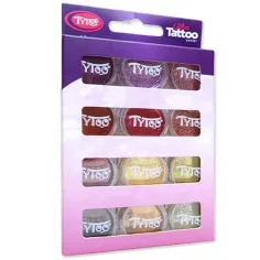 TyToo: Komplet bleščic v toplih barvah 12 x 2,5 ml