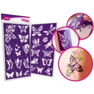 TyToo: Komplet šablon za bleščeče tetovaže metuljev, 23 kosov