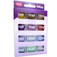 TyToo: Set dodatnih barv bleščic v prahu 12 x 2,5 ml