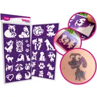 TyToo: Sklop šablon za bleščeče tetovaže za pse in mačke, 27 kosov