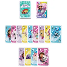 UNO Junior: Gabi hišna hiša kartaška igra - Mattel slika 3