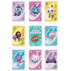UNO Junior: Gabi hišna hiša kartaška igra - Mattel slika 4