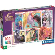 Unicorn Academy skupaj z enorogi 104-delni Supercolor puzzle - Clementoni