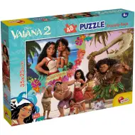 Vaiana 2 v 1, 48-delni puzzle in pobarvanka 35x25 cm - Lisciani