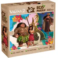 Vaiana 2 v 1 60-delni Eco puzzle in pobarvanka 70x50 cm - Lisciani