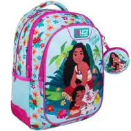 Vaiana 2 zaobljena šolska torba s tremi predali, nahrbtnik 32x18x43 cm