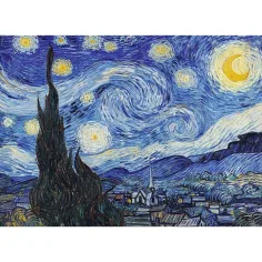 Van Gogh: Zvezdna noč, lesena sestavljanka s 200 kosi - Trefl slika 2