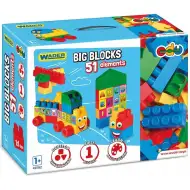 Velik set gradbenih kock 51 kosov - Wader