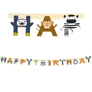 Vesel živalski party transparent