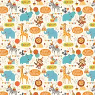 Vse najboljše za rojstni dan! Ovijalni papir z džungelskimi živalmi 100x70 cm