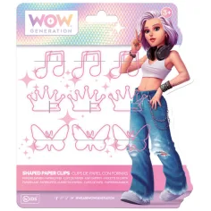 WOW Generation: Rožnate sponke za papir z veselimi oblikami v različnih različicah slika 2