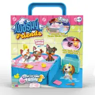 Washy Friends: Color Reveal plavalni 3 psički figurice z jacuzzijem in dodatki