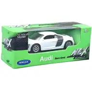 Welly: Audi R8 V10 beli modelček avtomobila 1/64