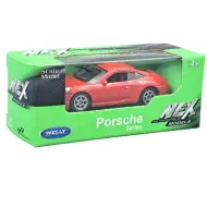 Welly: Porsche 911 (991) Carrera S rdeč kovinski modelček avtomobila 1/64