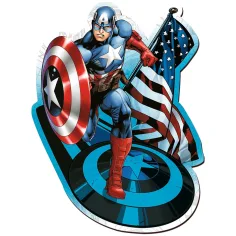 Wood Craft: Marvel - Kapitán Amerika 160-delni premium lesena sestavljanka - Trefl slika 2
