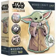 Wood Craft: Star Wars - Mandalorijanec Grogu 160-delna premium lesena sestavljanka - Trefl