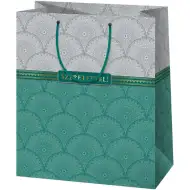 Z ljubeznijo! Elegantna velikanska darilna vrečka z zlatimi vložki 33x15x44cm