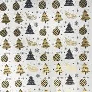 Zlata okrasna krogla darilni papir 200x70 cm