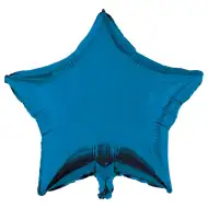 Zvezdasti folija balon – moder 46 cm