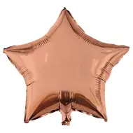 Zvezdasti folija balon – rose gold 46 cm