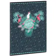 A4 Zvezek karo Pink Flamingo