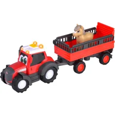 ABC Massey prevozni traktor s konjem - Simba Toys slika 3