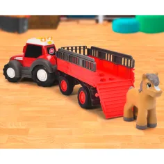ABC Massey prevozni traktor s konjem - Simba Toys slika 6