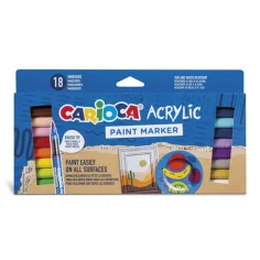 Akrilni marker 18-delni set - Carioca