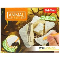 Animal World mini arheološki komplet – divje živali